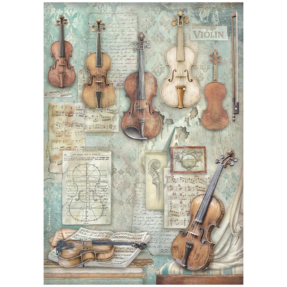 Stamperia Symphony A4 Rice Paper Selection (6pcs) by Sara Alcobendas (DFSA4XSP) Stamperia Symphony A4 Rice Paper Selection (6pcs) by Sara Alcobendas (DFSA4XSP)
