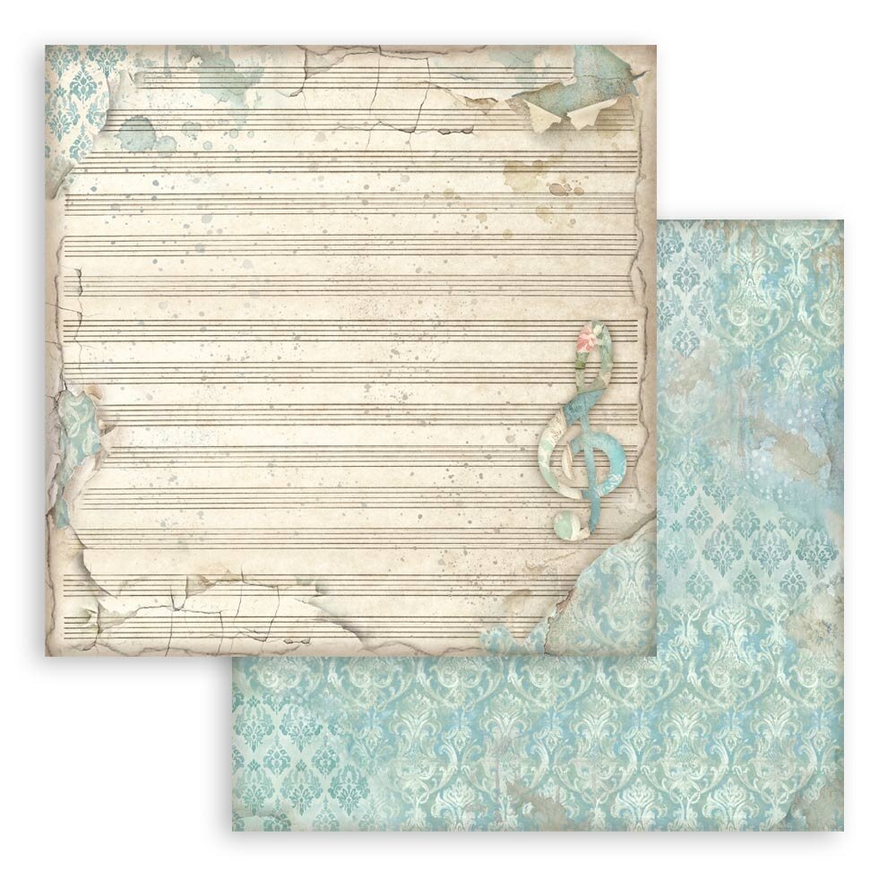 Stamperia Symphony 12x12 Inch Paper Pack Maxi Background Selection by Sara Alcobendas (SBBL189)