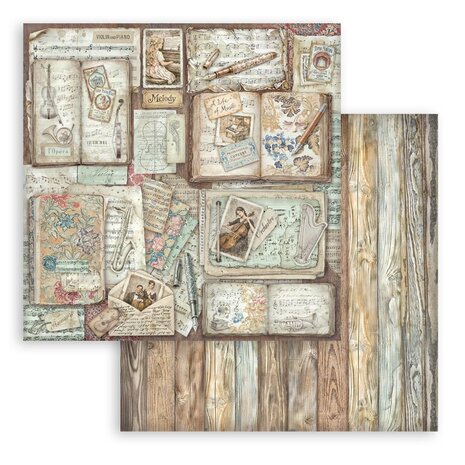 Stamperia Symphony 8x8 Inch Paper Pack by Sara Alcobendas (SBBS144) Stamperia Symphony 8x8 Inch Paper Pack by Sara Alcobendas (SBBS144)