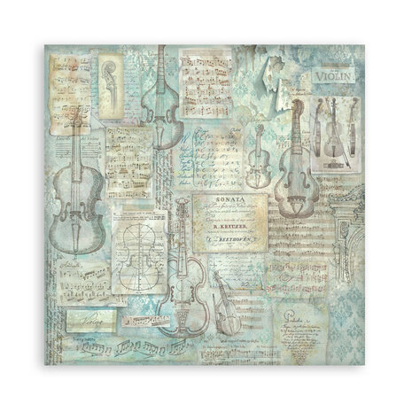 Stamperia Symphony 8x8 Inch Paper Pack (Single Face) by Sara Alcobendas (SBBSXB26) Stamperia Symphony 8x8 Inch Paper Pack (Single Face) by Sara Alcobendas (SBBSXB26)