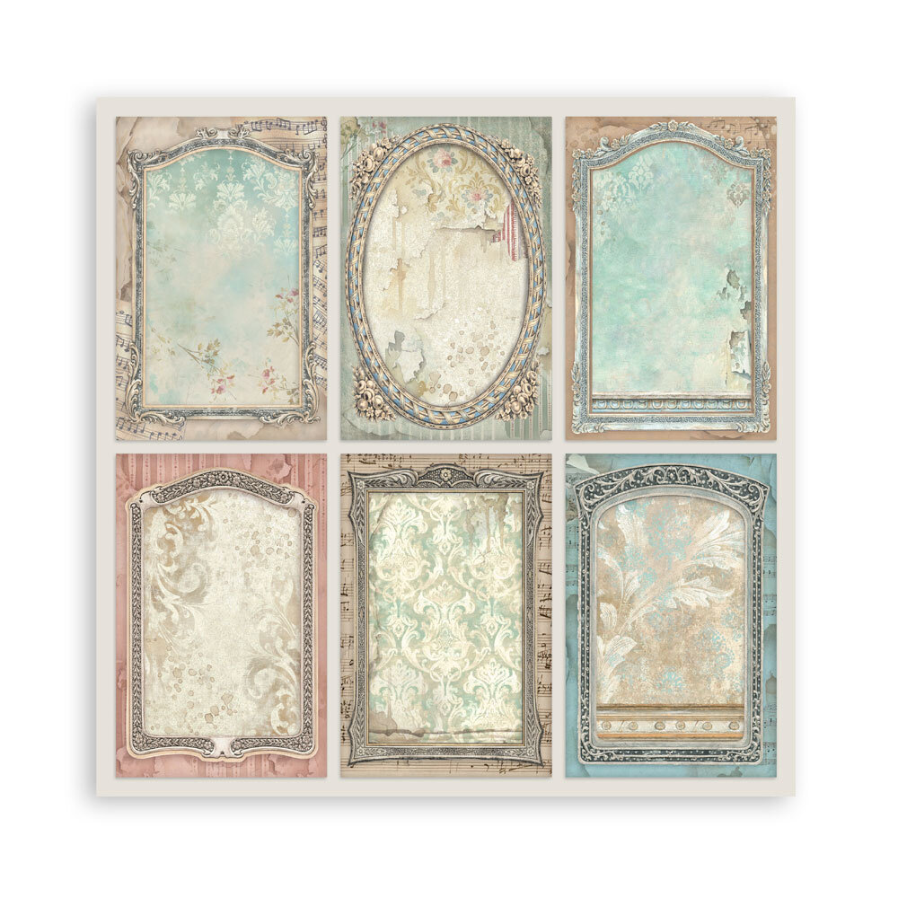 Stamperia Symphony 8x8 Inch Paper Pack (Single Face) by Sara Alcobendas (SBBSXB26) Stamperia Symphony 8x8 Inch Paper Pack (Single Face) by Sara Alcobendas (SBBSXB26)