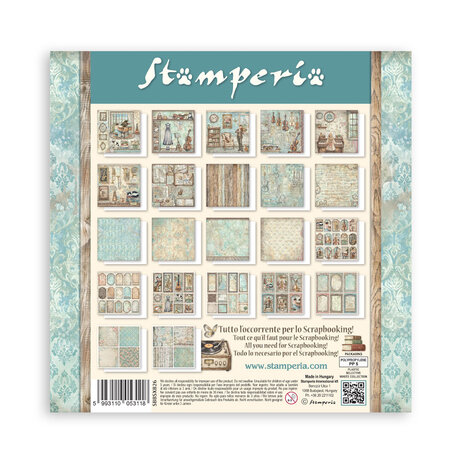 Stamperia Symphony 8x8 Inch Paper Pack (Single Face) by Sara Alcobendas (SBBSXB26) Stamperia Symphony 8x8 Inch Paper Pack (Single Face) by Sara Alcobendas (SBBSXB26)