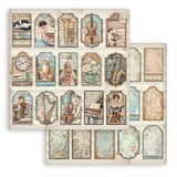 Stamperia Symphony 12x12 Inch Paper Sheet Tags (10pcs) by Sara Alcobendas (SBB1154)