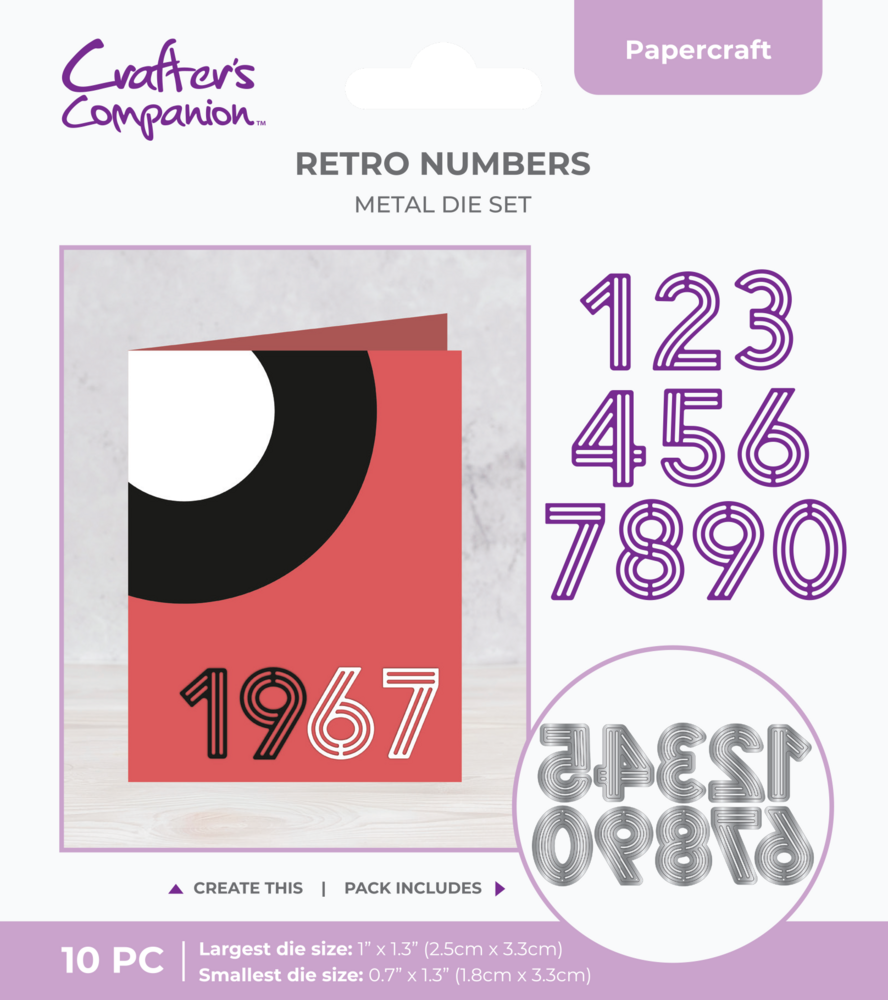 Crafter's Companion Retro Numbers Dies Retro Numbers (CC-MD-RETRO-NUM) Crafter's Companion Retro Numbers Dies Retro Numbers (CC-MD-RETRO-NUM)