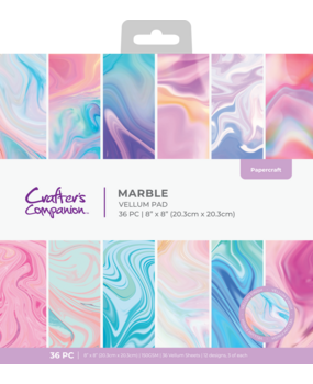 Crafter's Companion Marble 8x8 Inch Vellum Pad (CC-VELPAD8-MARB) Crafter's Companion Marble 8x8 Inch Vellum Pad (CC-VELPAD8-MARB)