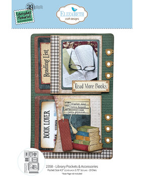 Elizabeth Craft Designs Rest & Relaxation Die Library Pockets & Accessories by Everyday Memories (2358)