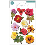 Craft Consortium 3D Decoupage Stickers Flowers (CESTK006)