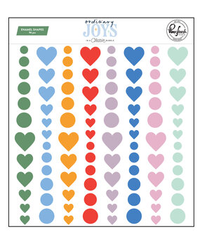 Pinkfresh Studio Ordinary Joys Enamel Shapes by Geralyn Sy (303126)