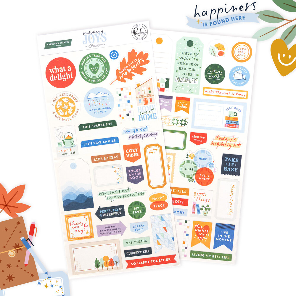 Pinkfresh Studio Ordinary Joys Cardstock Stickers by Geralyn Sy (302526) Pinkfresh Studio Ordinary Joys Cardstock Stickers by Geralyn Sy (302526)