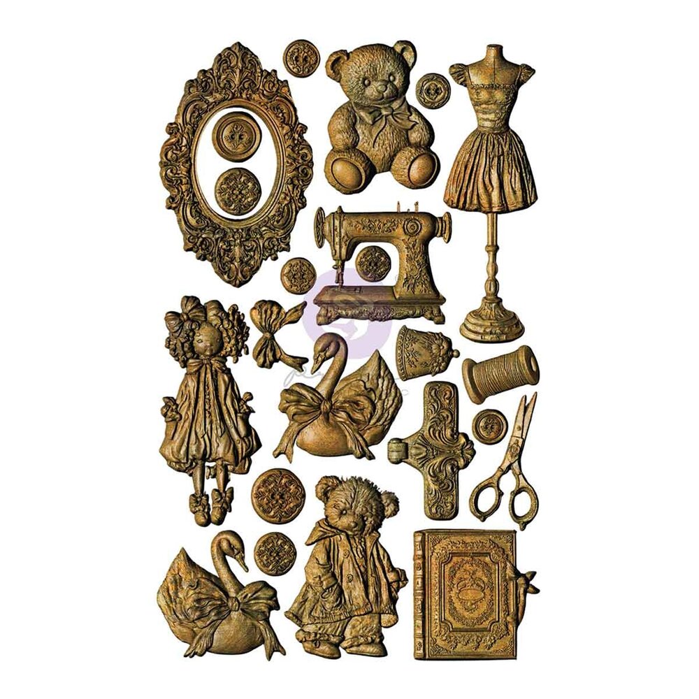 Prima Marketing Buttons & Keepsakes 5x8 Inch Decor Moulds by Frank Garcia (982430) Prima Marketing Buttons & Keepsakes 5x8 Inch Decor Moulds by Frank Garcia (982430)