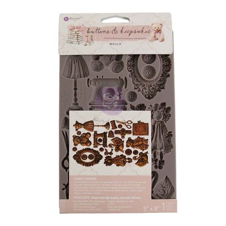 Prima Marketing Buttons & Keepsakes 5x8 Inch Decor Moulds by Frank Garcia (982430) Prima Marketing Buttons & Keepsakes 5x8 Inch Decor Moulds by Frank Garcia (982430)