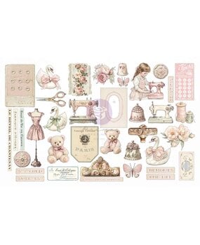 Prima Marketing Buttons & Keepsakes Ephemera Stitched Clippings (76pcs) by Frank Garcia (982393)