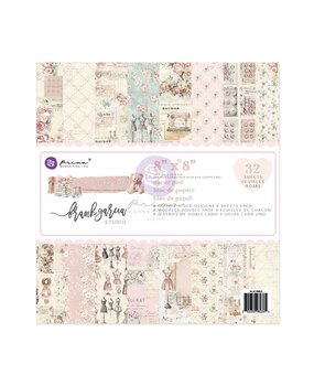 Prima Marketing Buttons & Keepsakes 8x8 Inch Paper Pad by Frank Garcia (982362)