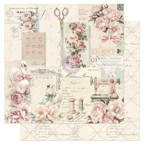 Prima Marketing Buttons & Keepsakes 12x12 Inch Paper Pad by Frank Garcia (982355) Prima Marketing Buttons & Keepsakes 12x12 Inch Paper Pad by Frank Garcia (982355)