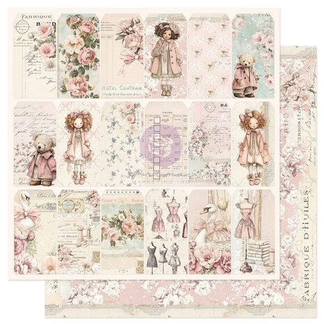 Prima Marketing Buttons & Keepsakes 8x8 Inch Paper Pad by Frank Garcia (982362) Prima Marketing Buttons & Keepsakes 8x8 Inch Paper Pad by Frank Garcia (982362)