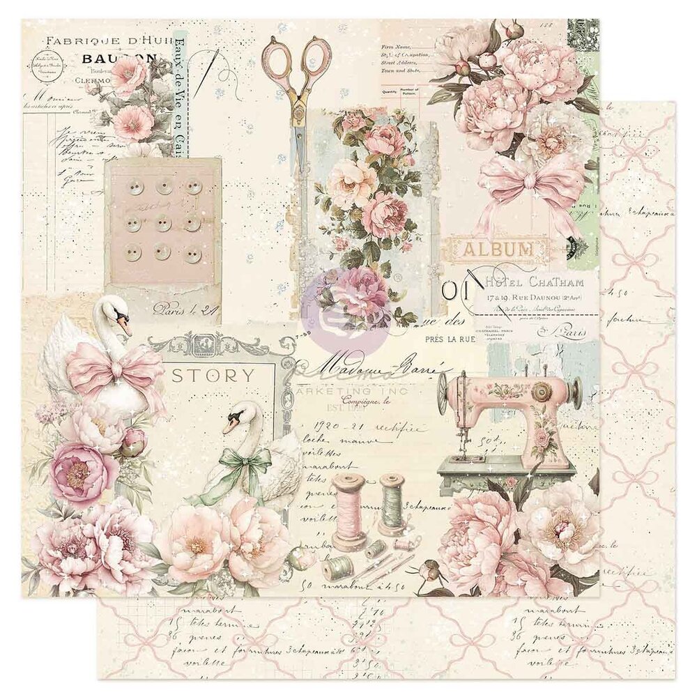 Prima Marketing Buttons & Keepsakes 6x6 Inch Paper Pad by Frank Garcia (982379) Prima Marketing Buttons & Keepsakes 6x6 Inch Paper Pad by Frank Garcia (982379)