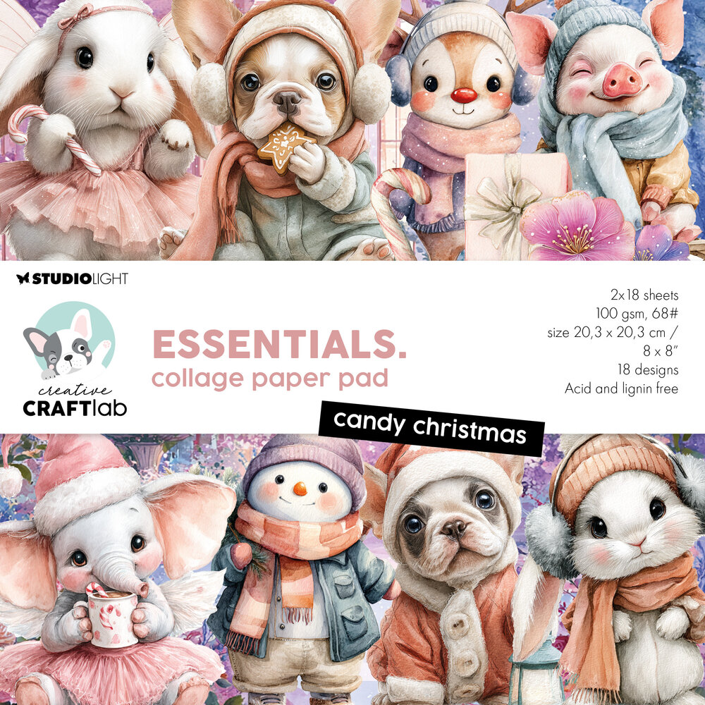 Creative Craftlab Candy Christmas Essentials Collage Paper Pad (CCL-ES-CPP497) Creative Craftlab Candy Christmas Essentials Collage Paper Pad (CCL-ES-CPP497)