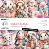 Creative Craftlab Candy Christmas Essentials Collage Paper Pad (CCL-ES-CPP497)
