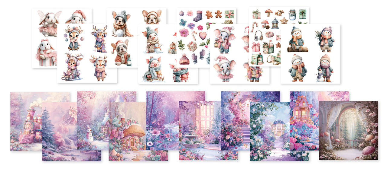 Creative Craftlab Candy Christmas Essentials Collage Paper Pad (CCL-ES-CPP497) Creative Craftlab Candy Christmas Essentials Collage Paper Pad (CCL-ES-CPP497)