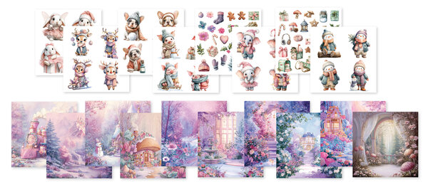 Creative Craftlab Candy Christmas Essentials Collage Paper Pad (CCL-ES-CPP497) Creative Craftlab Candy Christmas Essentials Collage Paper Pad (CCL-ES-CPP497)