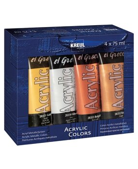 Kreul KREUL El Greco Acrylic Metallic Colors 75 ml (4pcs) (28270)