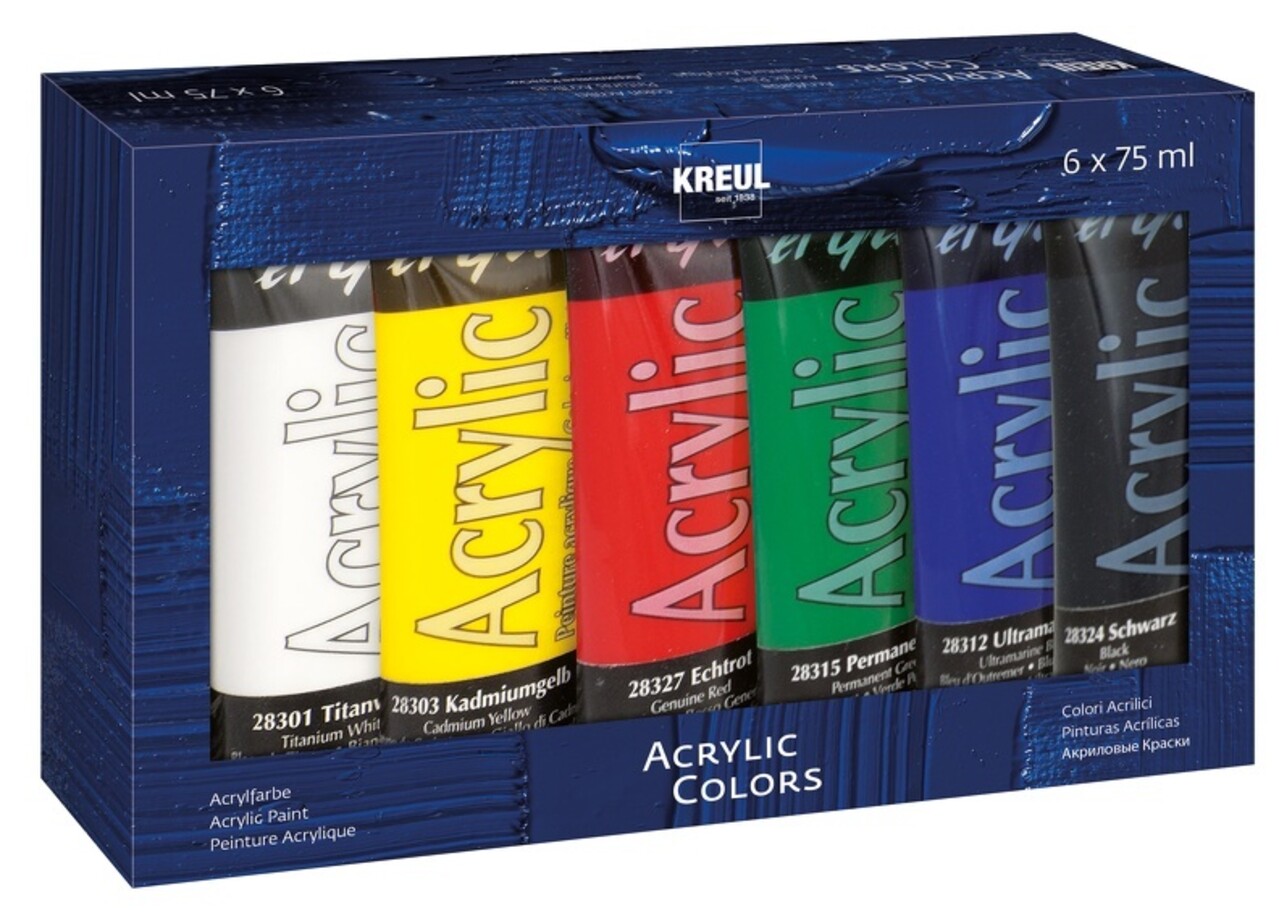 Kreul KREUL El Greco Acrylic 75 ml (6pcs) (28260) Kreul KREUL El Greco Acrylic 75 ml (6pcs) (28260)