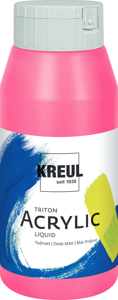Kreul KREUL Triton Acrylic Liquid Fluorescent Pink 750 ml (17063)