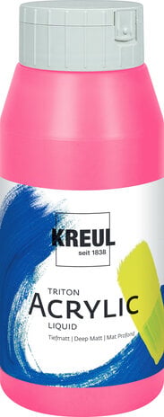 Kreul KREUL Triton Acrylic Liquid Fluorescent Pink 750 ml (17063)