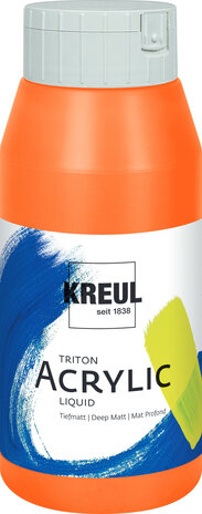 Kreul KREUL Triton Acrylic Liquid Fluorescent Orange 750 ml (17062) Kreul KREUL Triton Acrylic Liquid Fluorescent Orange 750 ml (17062)