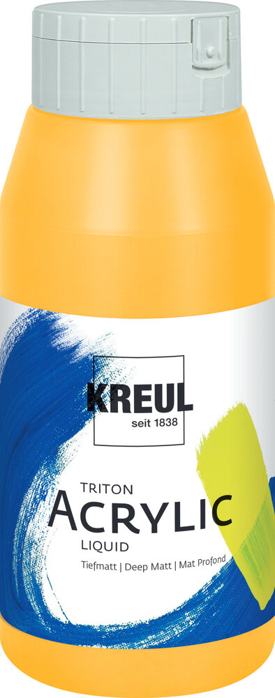 Kreul KREUL Triton Acrylic Liquid Cadmium Yellow 750 ml (17035) Kreul KREUL Triton Acrylic Liquid Cadmium Yellow 750 ml (17035)