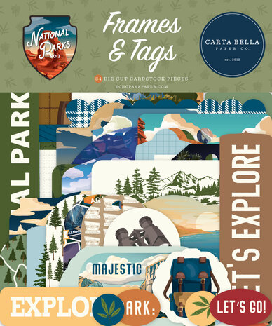 Carta Bella National Parks No. 2 Frames & Tags (CBNT504025) Carta Bella National Parks No. 2 Frames & Tags (CBNT504025)