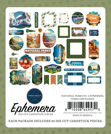 Carta Bella National Parks No. 2 Ephemera (CBNT504024) Carta Bella National Parks No. 2 Ephemera (CBNT504024)