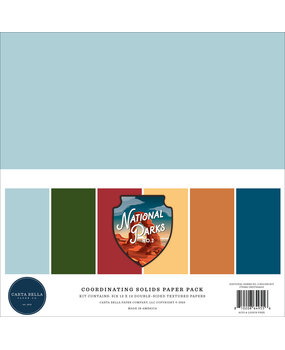 Carta Bella National Parks No. 2 12x12 Inch Coordination Solids Paper Pack (CBNT504015)