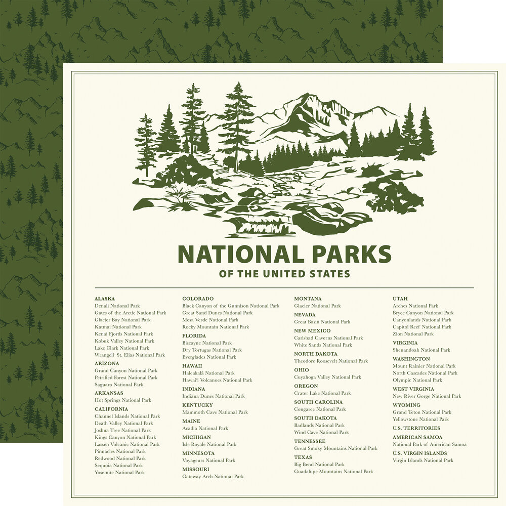 Carta Bella National Parks No. 2 12x12 Inch Collection Kit (CBNT504016) Carta Bella National Parks No. 2 12x12 Inch Collection Kit (CBNT504016)