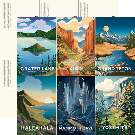 Carta Bella National Parks No. 2 12x12 Inch Collection Kit (CBNT504016) Carta Bella National Parks No. 2 12x12 Inch Collection Kit (CBNT504016)