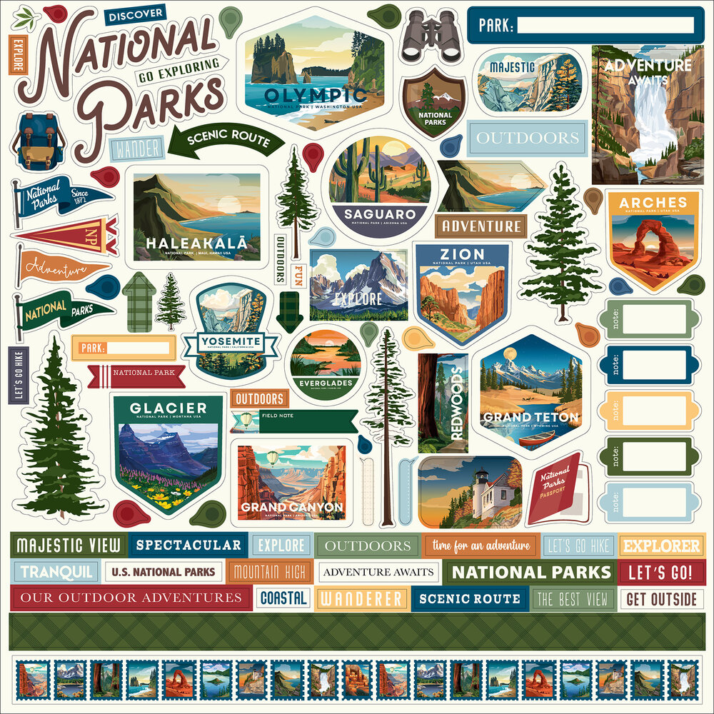 Carta Bella National Parks No. 2 12x12 Inch Collection Kit (CBNT504016) Carta Bella National Parks No. 2 12x12 Inch Collection Kit (CBNT504016)