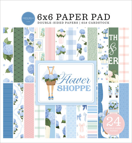 Carta Bella Flower Shoppe 6x6 Inch Paper Pad (CBFS505023) Carta Bella Flower Shoppe 6x6 Inch Paper Pad (CBFS505023)