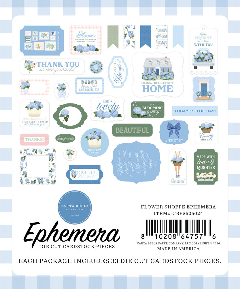 Carta Bella Flower Shoppe Ephemera (CBFS505024) Carta Bella Flower Shoppe Ephemera (CBFS505024)