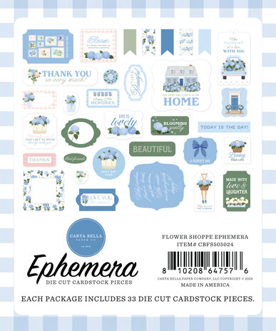 Carta Bella Flower Shoppe Ephemera (CBFS505024) Carta Bella Flower Shoppe Ephemera (CBFS505024)