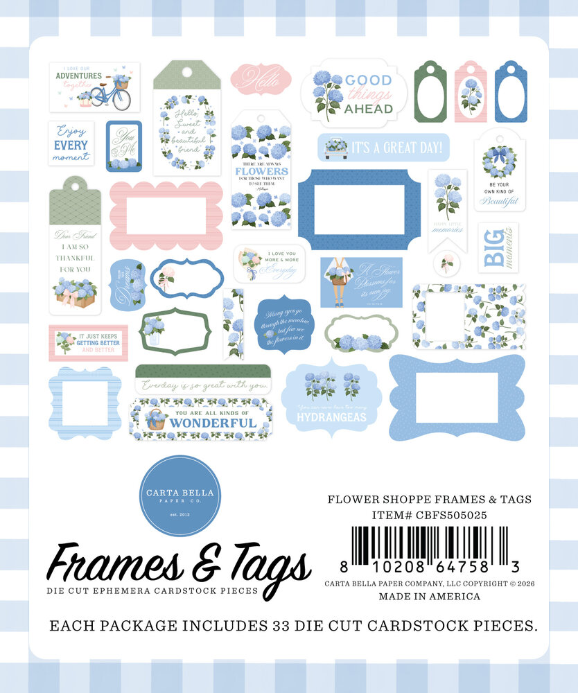 Carta Bella Flower Shoppe Frames & Tags (CBFS505025) Carta Bella Flower Shoppe Frames & Tags (CBFS505025)