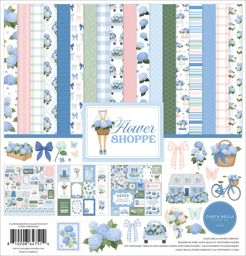 Carta Bella Flower Shoppe 12x12 Inch Collection Kit (CBFS505016) Carta Bella Flower Shoppe 12x12 Inch Collection Kit (CBFS505016)