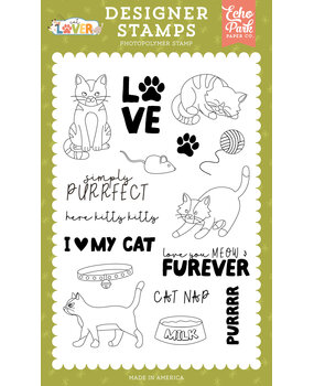 Echo Park Cat Lover Designer Stamps Simply Purrfect (CL506040)