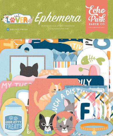 Echo Park Cat Lover Ephemera (CL506024) Echo Park Cat Lover Ephemera (CL506024)