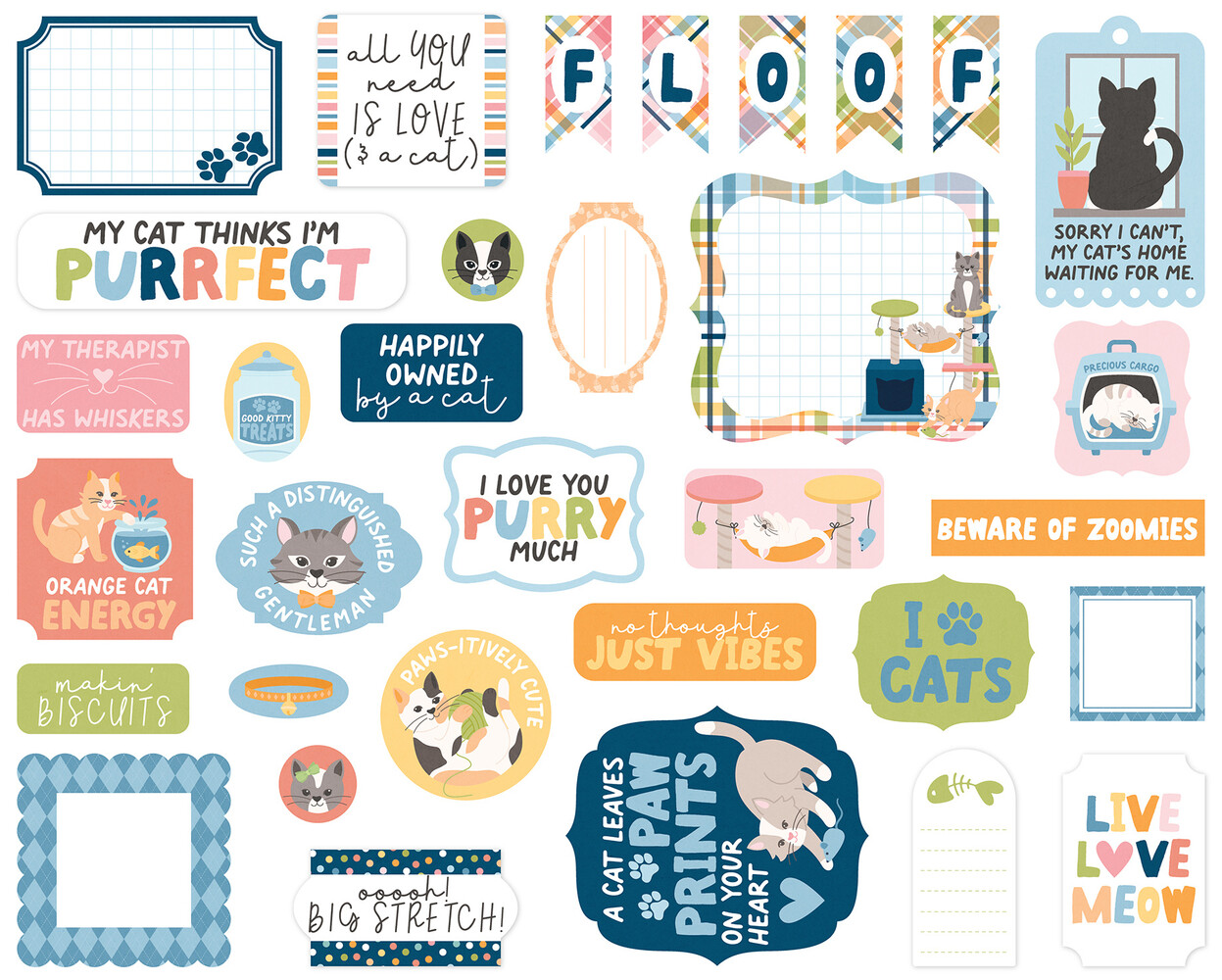 Echo Park Cat Lover Ephemera (CL506024) Echo Park Cat Lover Ephemera (CL506024)