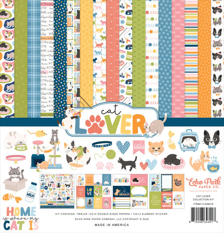 Echo Park Cat Lover 12x12 Inch Collection Kit (CL506016) Echo Park Cat Lover 12x12 Inch Collection Kit (CL506016)