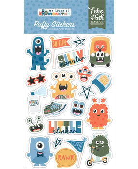 Echo Park My Favorite Monster Puffy Stickers (MFM499066)
