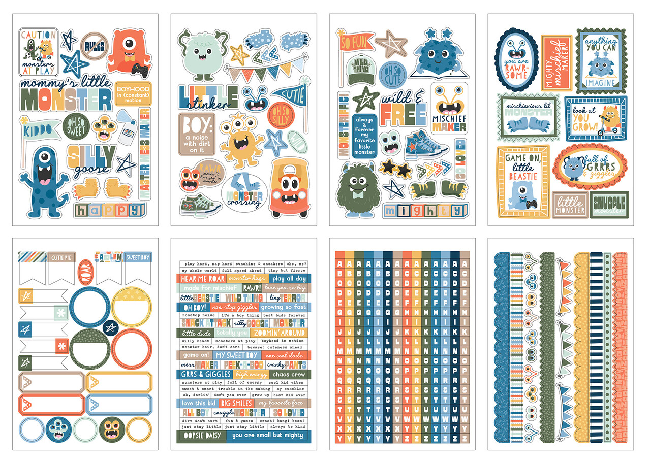 Echo Park My Favorite Monster Sticker Book (MFM499029)