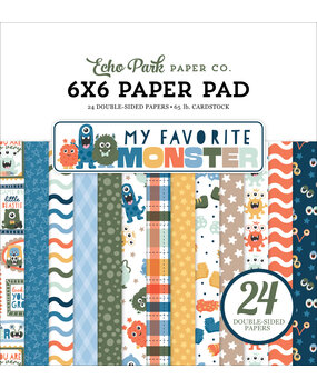 Echo Park My Favorite Monster 6x6 Inch Paper Pad (MFM499023)