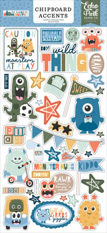 Echo Park My Favorite Monster Chipboard Accents (MFM499021)