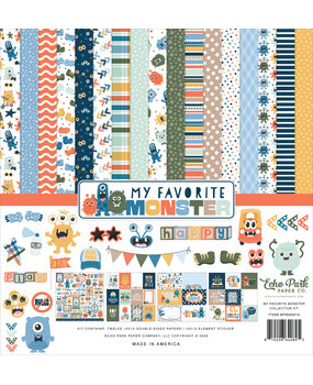 Echo Park My Favorite Monster 12x12 Inch Collection Kit (MFM499016)